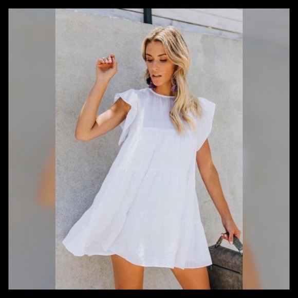 Boho Tiered Babydoll Dress - Picture 3 of 7